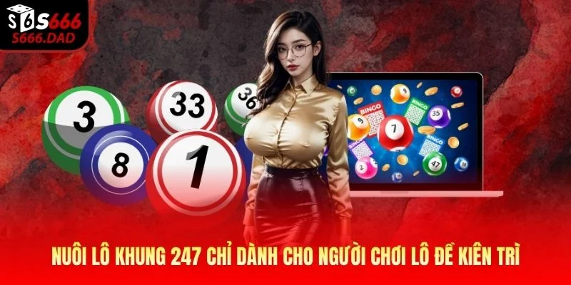 Nuôi lô khung 247 chỉ dành cho người chơi lô đề kiên trì Nuôi lô khung 247 chỉ dành cho người chơi lô đề kiên trì